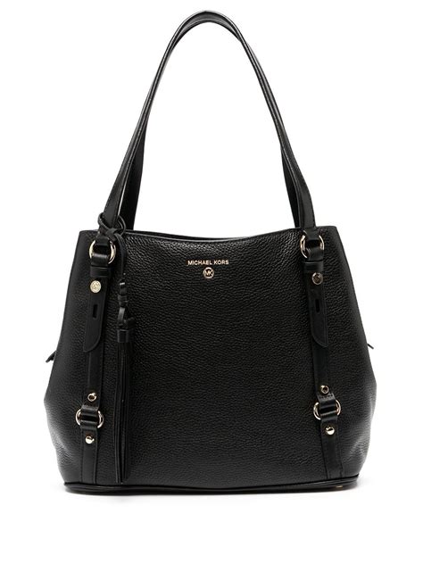 michael kors carrie large pebbled leather shoulder bag|Carrie Large Pebbled Leather Shoulder Bag .